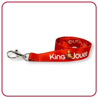 See custom King Jouet lanyard